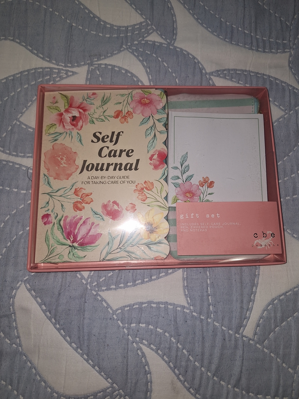 Self Care Journal Gift Set - Pink Floral